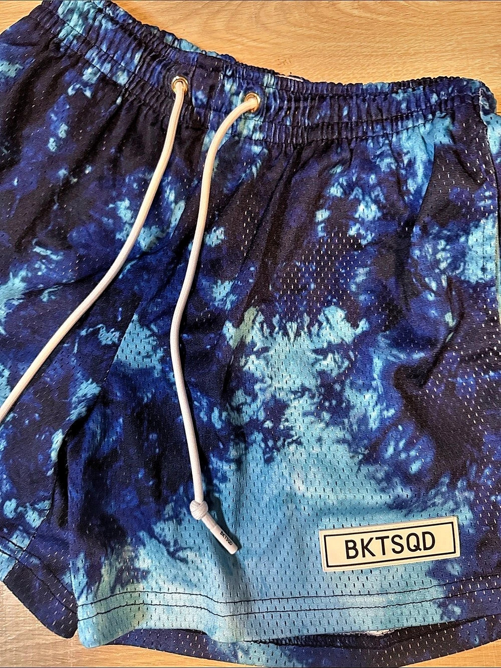 BKTSQD Tidal Atlantic Shorts Men's Blue & Black Medium Like New